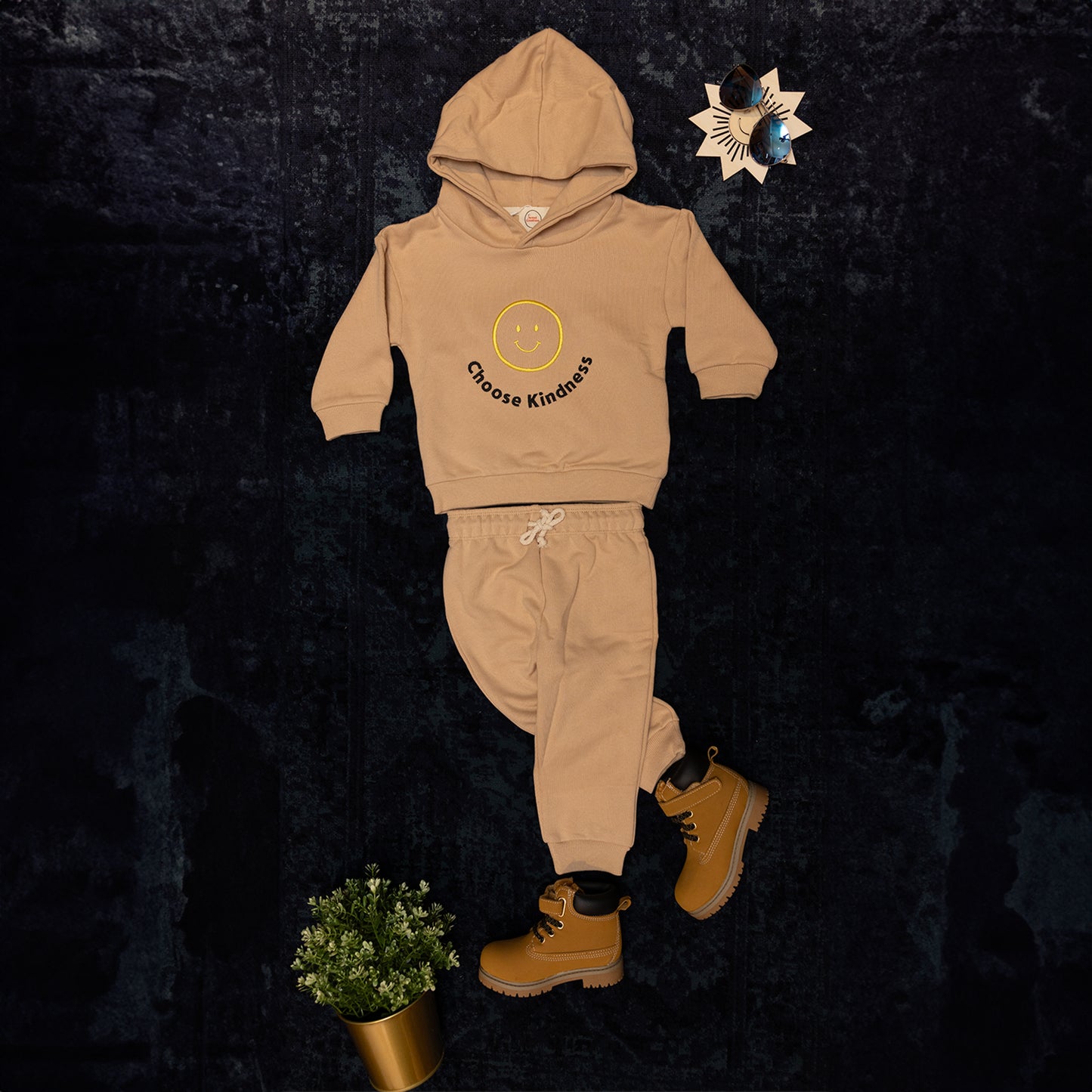 Choose Kindness Embroidered Hoodie Set