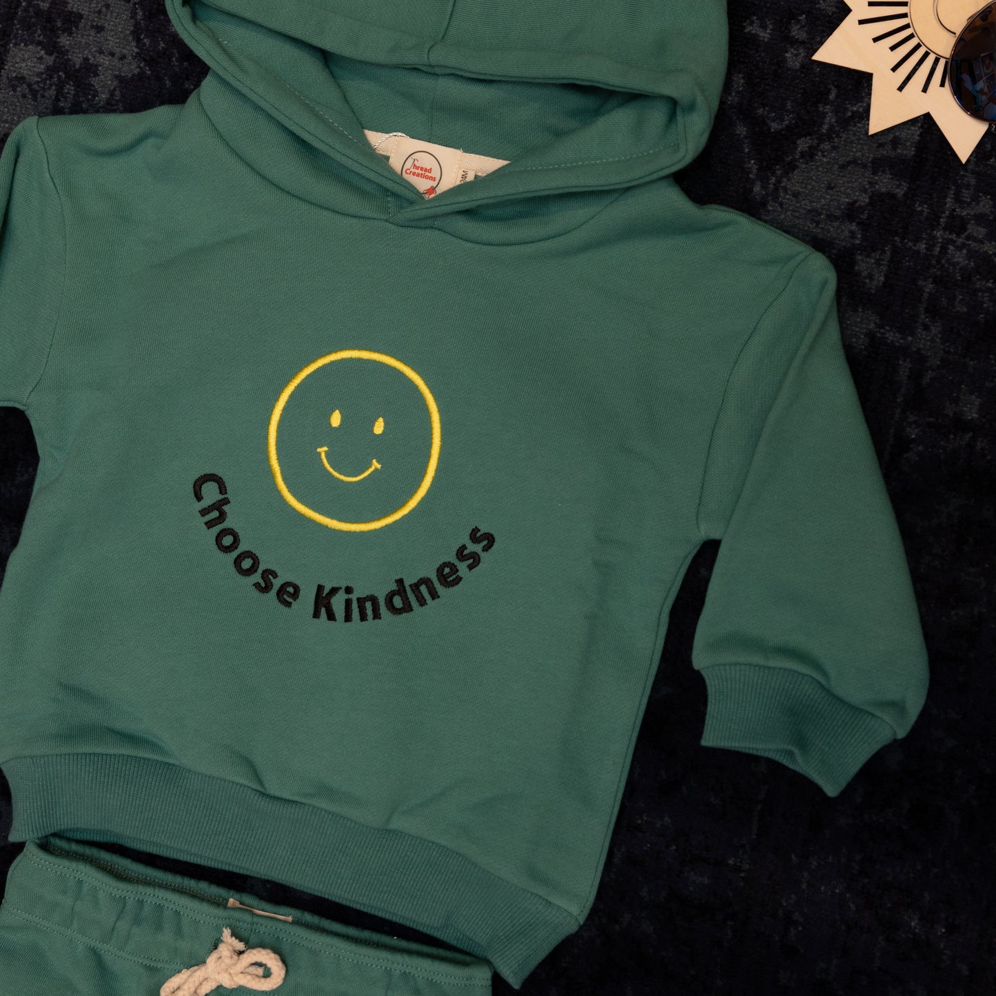 Choose Kindness Embroidered Hoodie Set
